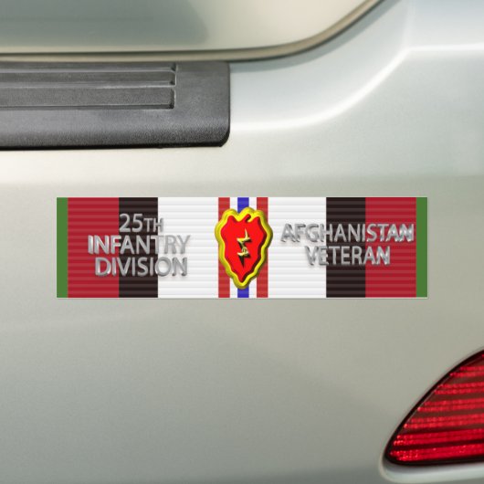 Autocollant De Voiture 25th Infantry Division Afghanistan Veteran (En voiture)