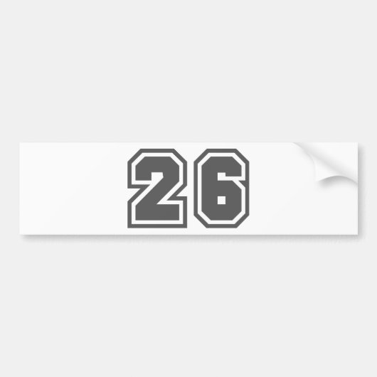 AUTOCOLLANT DE VOITURE 26 (Devant)