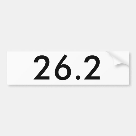 Autocollant De Voiture 26,2 Adhésif pour pare-chocs (Devant)