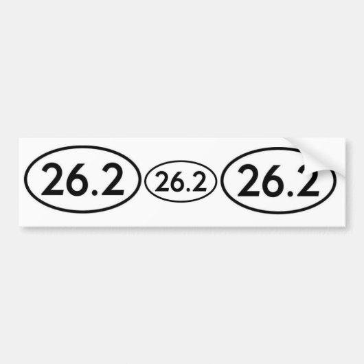 Autocollant De Voiture 26,2 Adhésifs pour pare-chocs (Devant)