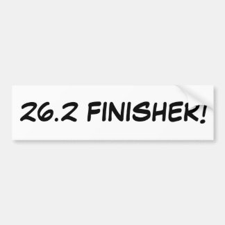 AUTOCOLLANT DE VOITURE 26,2 FINISSEUR !