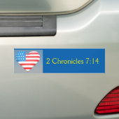 Autocollant De Voiture 2 Chroniques 7:14 Bumper Sticker (En voiture)