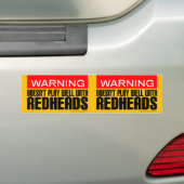 Autocollant De Voiture 2-in-1 Warning: Doesn't Play Well With Redheads (En voiture)