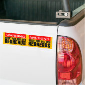 Autocollant De Voiture 2-in-1 Warning: Doesn't Play Well With Redheads (Sur camion)