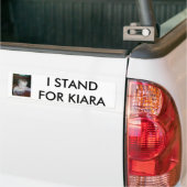 AUTOCOLLANT DE VOITURE 2, JE REPRÉSENTE KIARA (Sur camion)