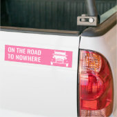 AUTOCOLLANT DE VOITURE 2CV 'ROAD TO NOWHERE' BUMPER' STICKER (Sur camion)