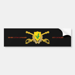 Autocollant De Voiture 2ème ADHÉSIF POUR PARE-CHOCS de CAVALERIE de 12