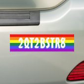 Autocollant De Voiture 2QT2BSTR8 Too Cute to Be Straight (En voiture)