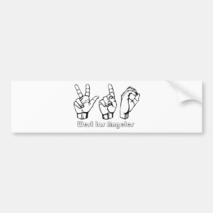 Autocollant De Voiture 310- - Los Angeles occidentale