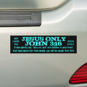 AUTOCOLLANT DE VOITURE 3H16 DE JÉSUS ONLYJOHN (En voiture)