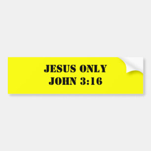 AUTOCOLLANT DE VOITURE 3H16 DE JÉSUS ONLYJOHN