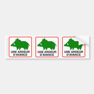 Autocollant De Voiture 3x STICKER VOITURE sanglier - UNE ARDEUR D'AVANCE