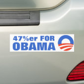 Autocollant De Voiture 47 pour cent pour Obama 2012 (En voiture)