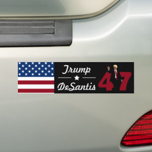 Autocollant De Voiture 47 Trump Desantis 2024