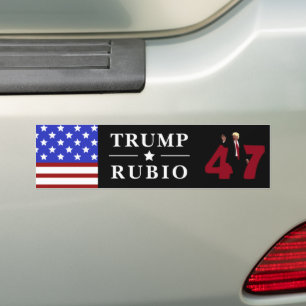 Autocollant De Voiture 47 Trump Rubio 2024