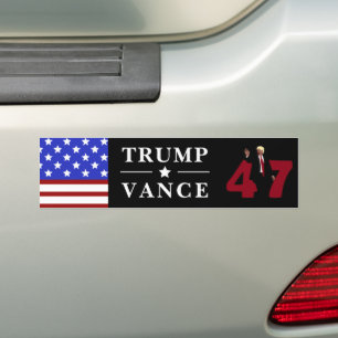 Autocollant De Voiture 47 Trump Vance 2024