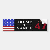 Autocollant De Voiture 47 Trump Vance 2024 (Devant)