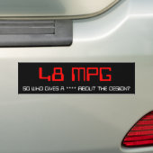 AUTOCOLLANT DE VOITURE 48 MPG (En voiture)