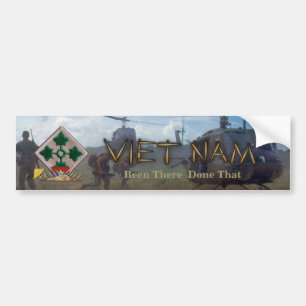 Autocollant De Voiture 4e division d'infanterie guerre du vietnam