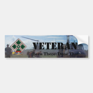 Autocollant De Voiture 4e division d'infanterie nam vietnam bumper sticke