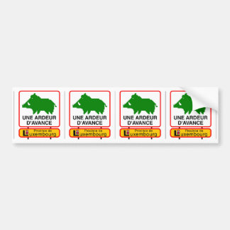 Autocollant De Voiture 4x Petit STICKER VOITURE - UNE ARDEUR D'AVANCE