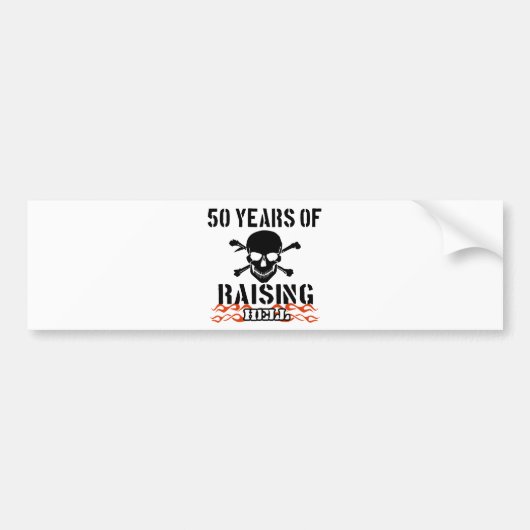 Autocollant De Voiture 50 ans d'enfer de augmenter (Devant)