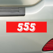 AUTOCOLLANT DE VOITURE 555 (En voiture)