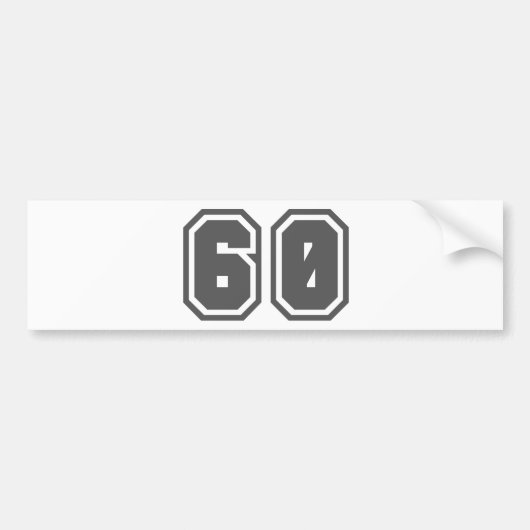AUTOCOLLANT DE VOITURE 60 (Devant)