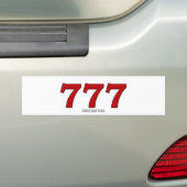 AUTOCOLLANT DE VOITURE 777 (En voiture)