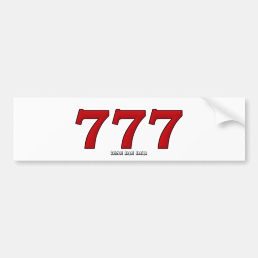 AUTOCOLLANT DE VOITURE 777 (Devant)