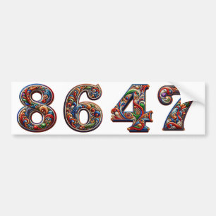 AUTOCOLLANT DE VOITURE 8647 ANTI TRUMP PRO DEMOCRACY