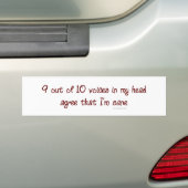 Autocollant De Voiture 9 sur 10 Bumpersticker (En voiture)