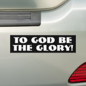 Autocollant De Voiture À Dieu soyez la gloire ! (En voiture)