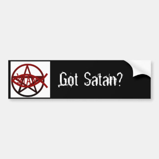 Autocollant De Voiture "A obtenu Satan ? "
