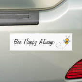 Autocollant De Voiture Abeille toujours heureuse (En voiture)