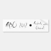 AUTOCOLLANT DE VOITURE ABO 2012 (Devant)