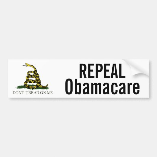 Autocollant De Voiture Abrogation Obamacare (Devant)