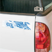 Autocollant De Voiture abstrait "bleu" (Sur camion)