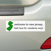 Autocollant De Voiture Accueil au New Jersey (En voiture)