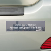 Autocollant De Voiture Accueil vers Detroit (En voiture)