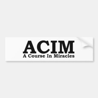 Autocollant De Voiture ACIM un cours dans le T-shirt de miracles