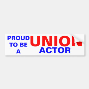 AUTOCOLLANT DE VOITURE ACTEUR UNION