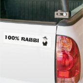 Autocollant De Voiture Adhésif pour pare-chocs 100% de Rabbin (Sur camion)