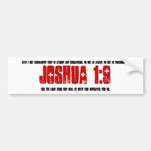 Autocollant De Voiture Adhésif pour pare-chocs : 1:9 de Joshua (Devant)