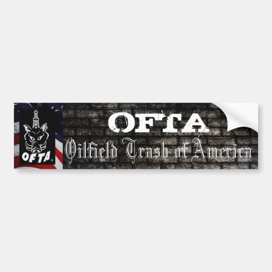 Autocollant De Voiture Adhésif pour pare-chocs 1 d'OFTA (Devant)