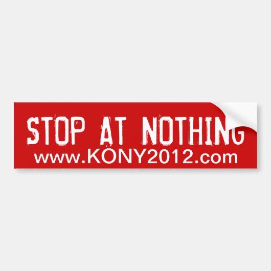 Autocollant De Voiture Adhésif pour pare-chocs 2012 de Kony (Devant)