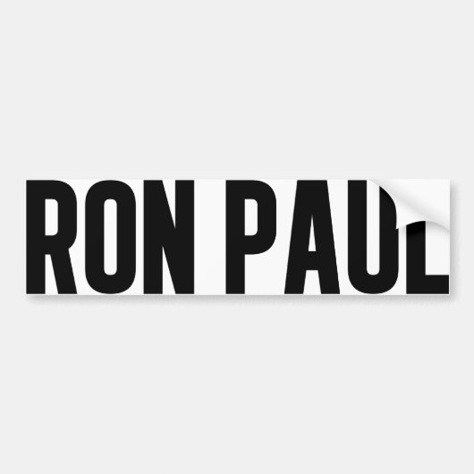 Autocollant De Voiture Adhésif pour pare-chocs 2012 de Ron Paul (Devant)
