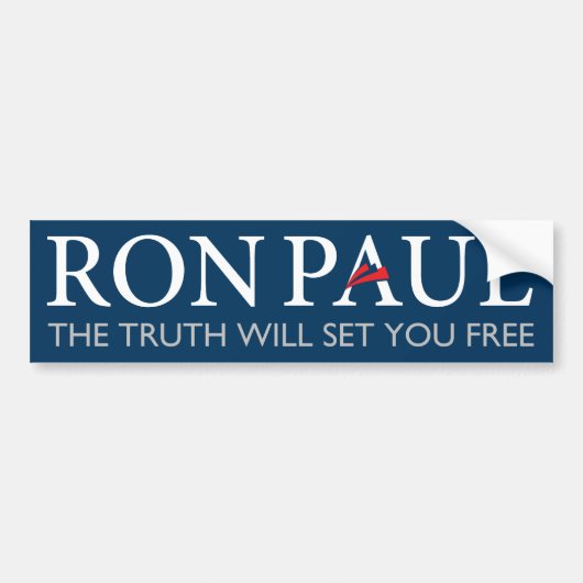 Autocollant De Voiture Adhésif pour pare-chocs 2012 de Ron Paul (Devant)