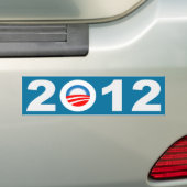 Autocollant De Voiture Adhésif pour pare-chocs 2012 d'icône d'Obama (En voiture)