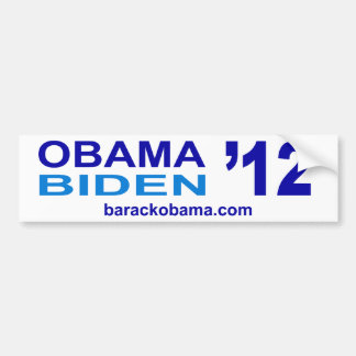 Autocollant De Voiture Adhésif pour pare-chocs 2012 d'Obama Biden